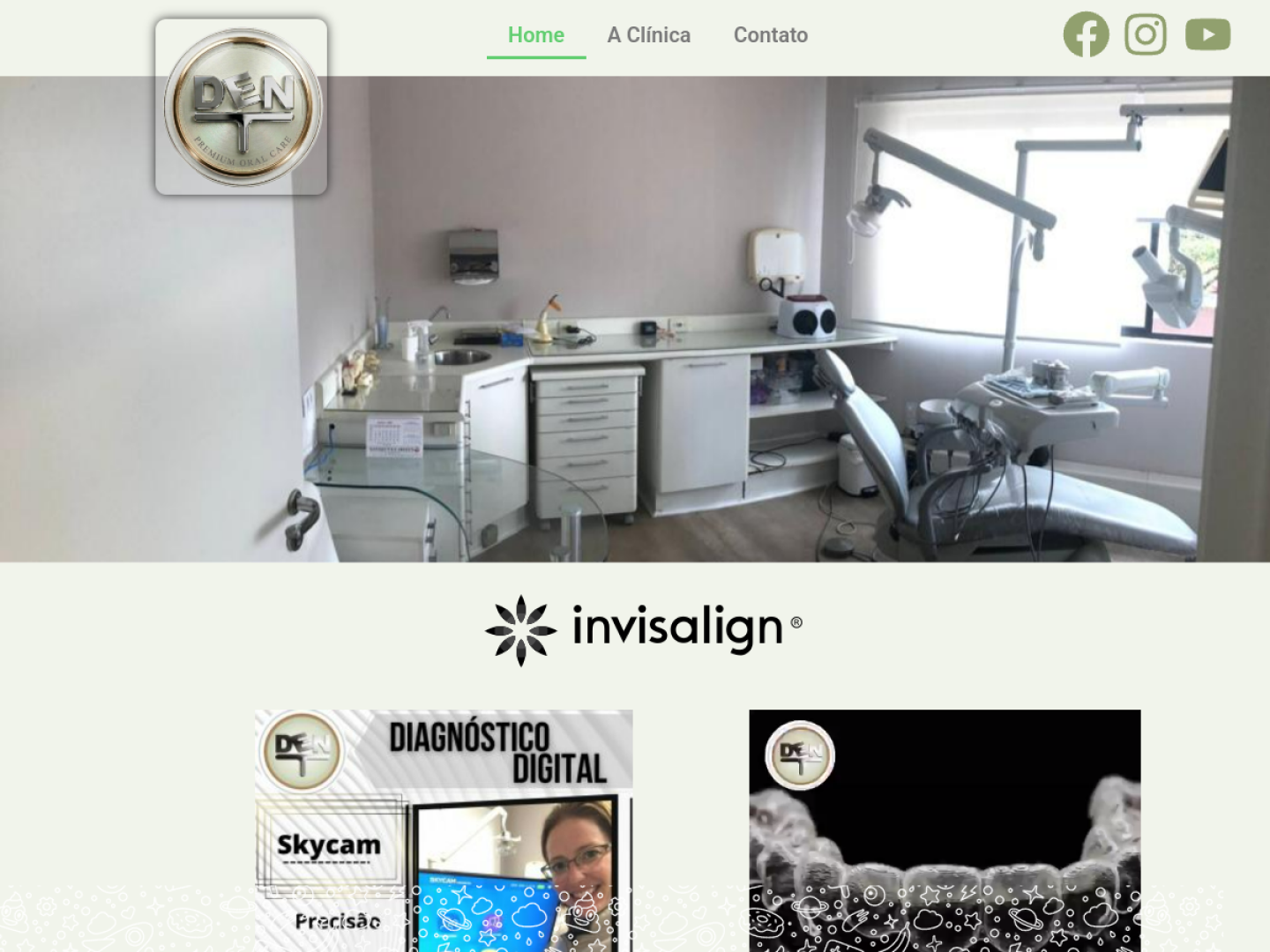 Screenshot do site TotalDen Odontologia
